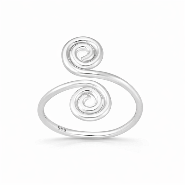 Sterling Silver Spiral Toe Ring
