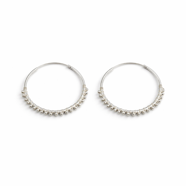 Beaded Hoops
