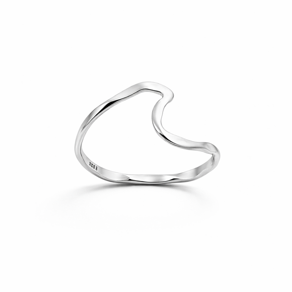 Sterling Silver Wave Ring