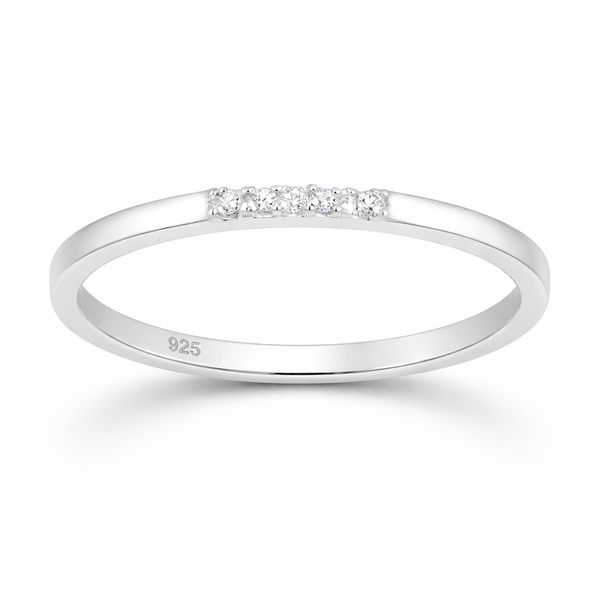 Sterling Silver & Cubic Zirconia Ring