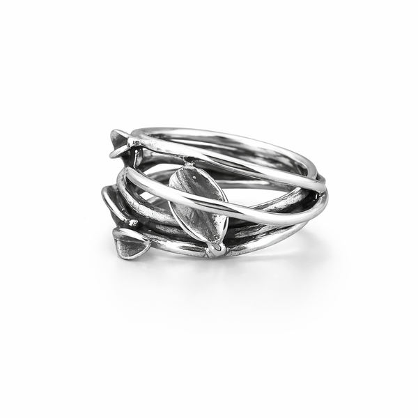 Sterling Silver Leaf Ring