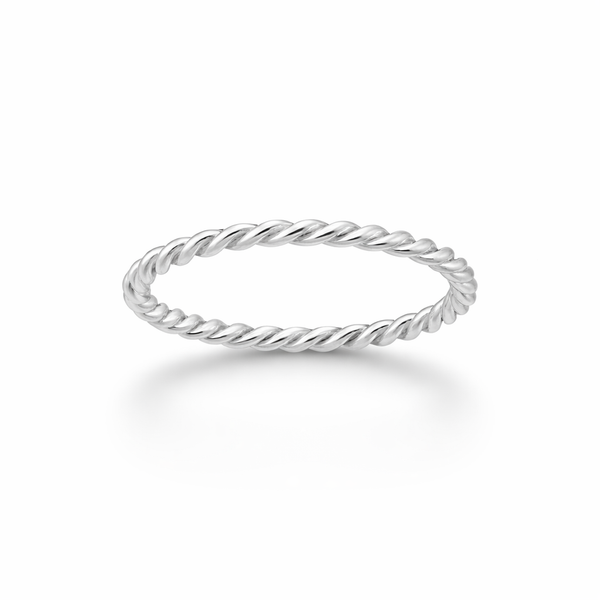 Sterling Silver Twist Ring