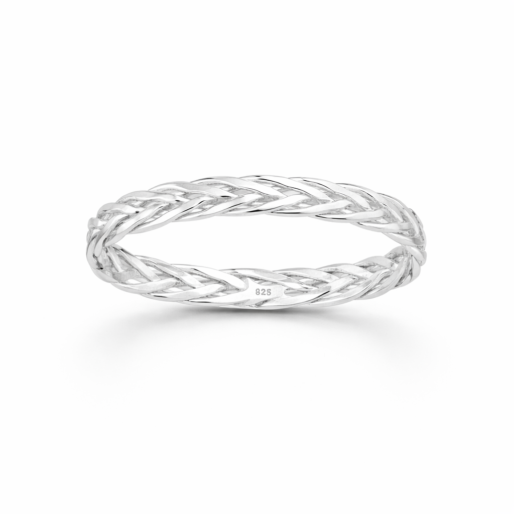 Sterling Silver Weave Band Ring