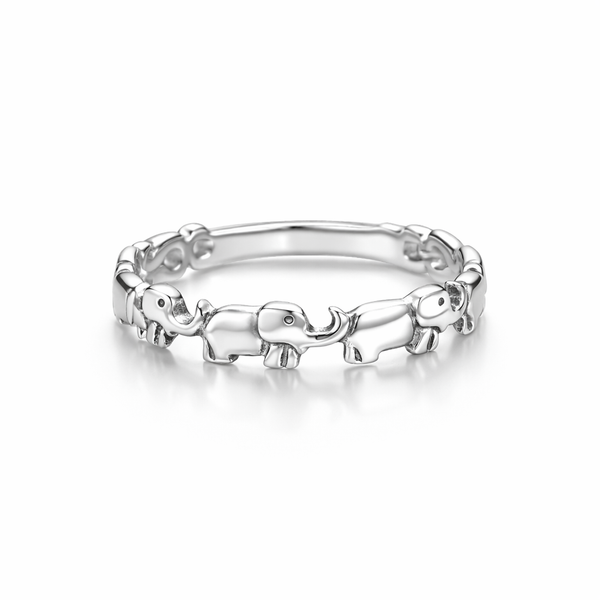 Sterling Silver Elephant Ring