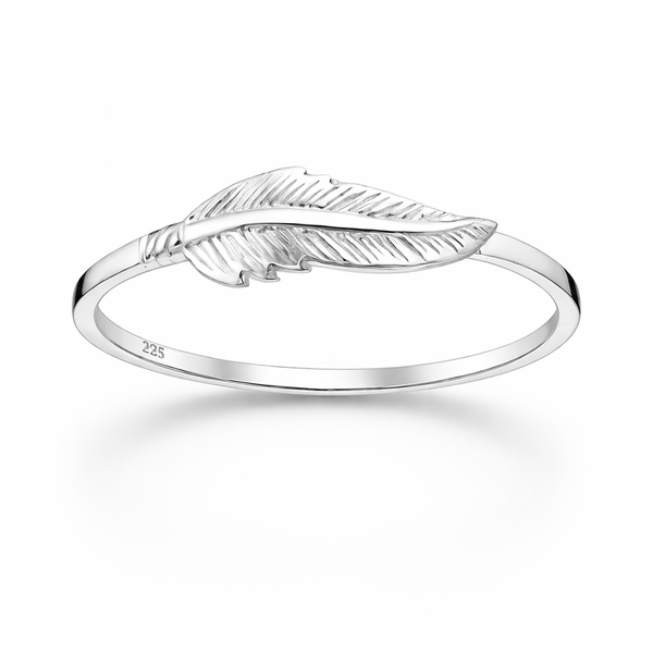 Sterling Silver Feather Ring
