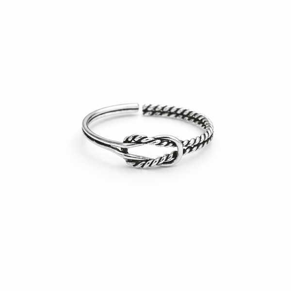 Sterling Silver Love Knot Toe Ring