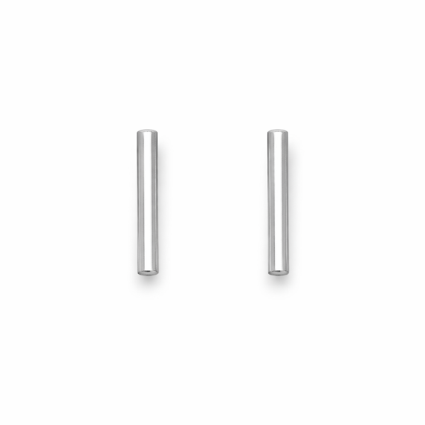 Sterling Silver Stud-Back Bar Earrings