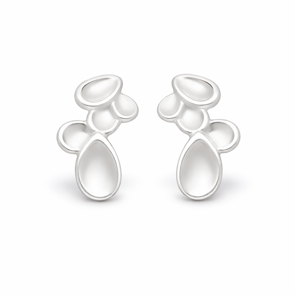 Sterling Silver Teardrop Stud Earrings