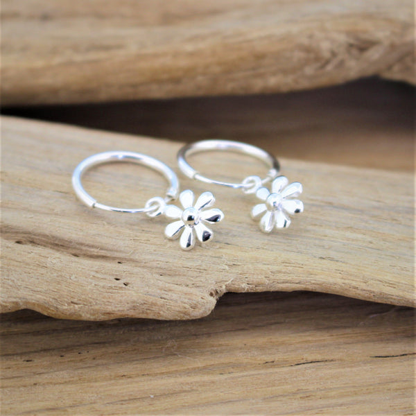 Sterling Silver Flower Sleepers