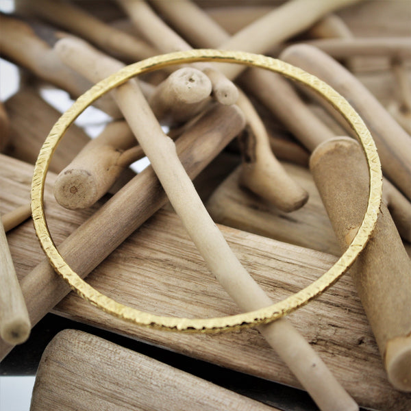 Gold Plated Criss Cross Bangle