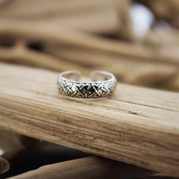 Sterling Silver Celtic Star Toe Ring