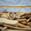 Silver Celtic Hook Earrings
