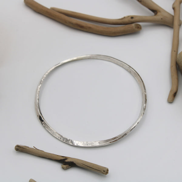 Silver Möbius Bangle