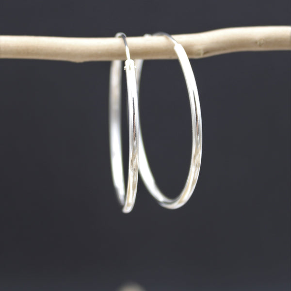 Silver Hoop Earrings