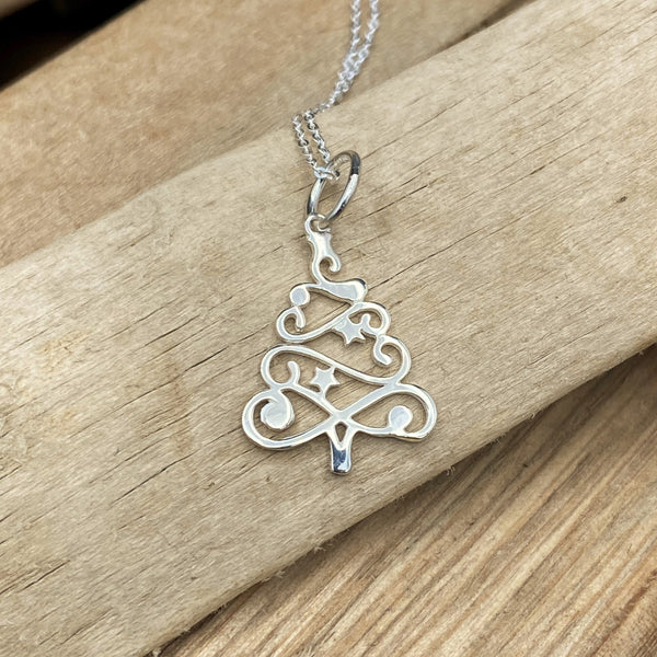Christmas Tree Pendant Necklace