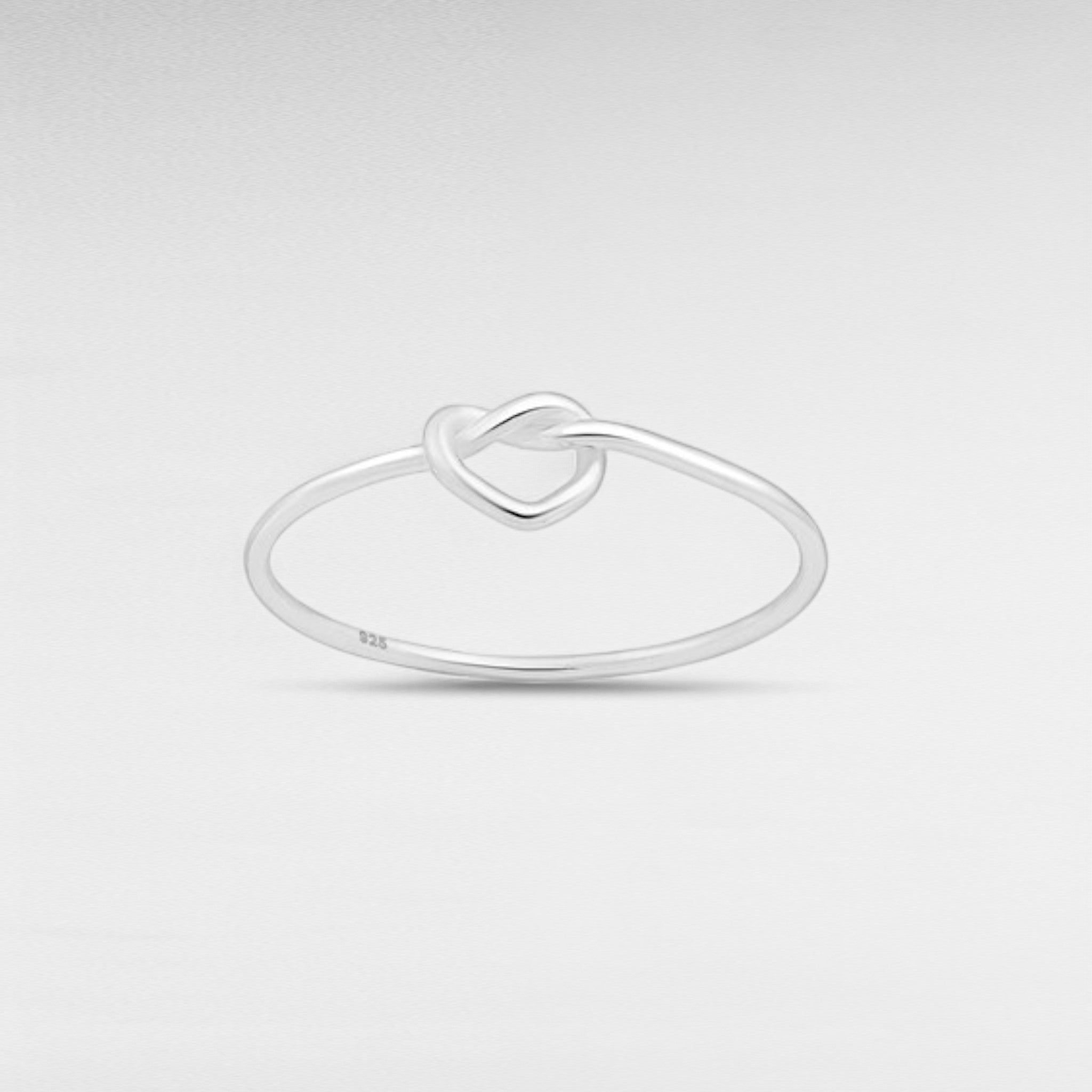Sterling Silver Love Knot Ring