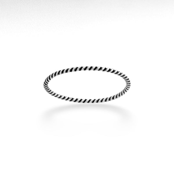 Silver Twisted Ring