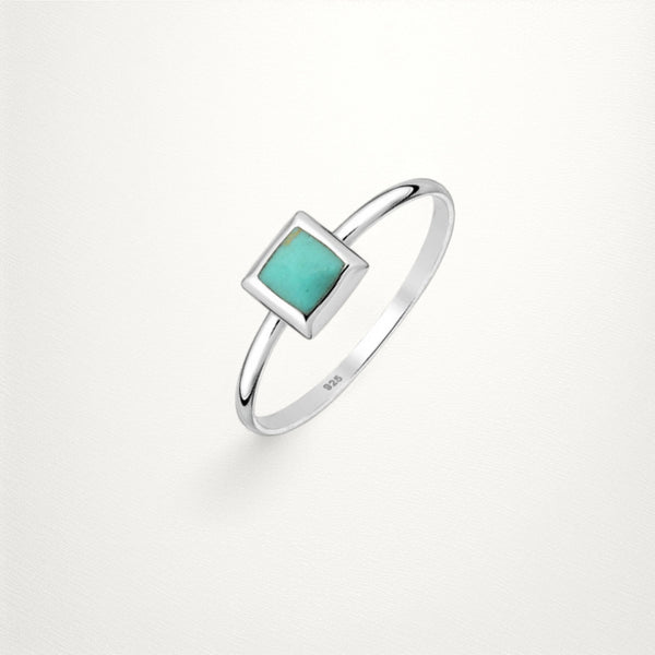 Sterling Silver Square Ring