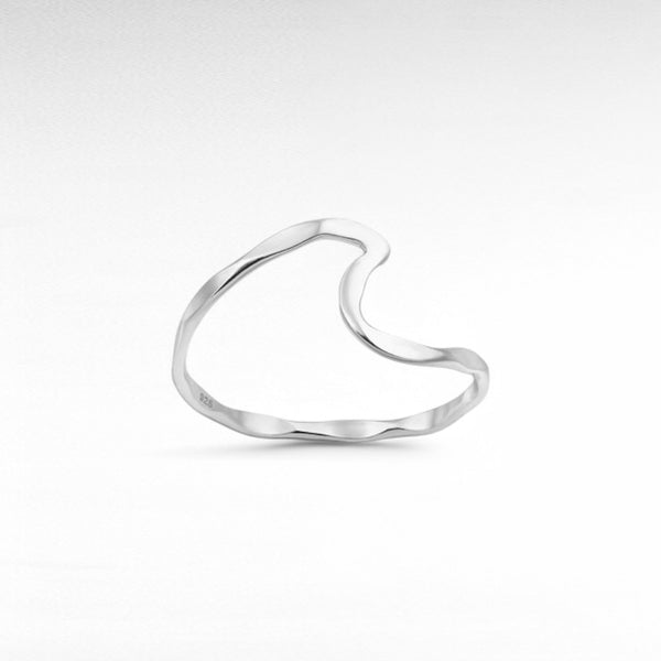 Sterling Silver Wave Ring