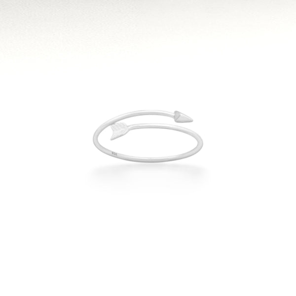 Sterling Silver Adjustable Arrow Ring