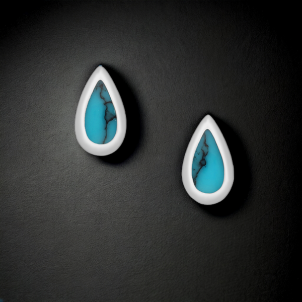 Sterling Silver Turquoise Stud earrings