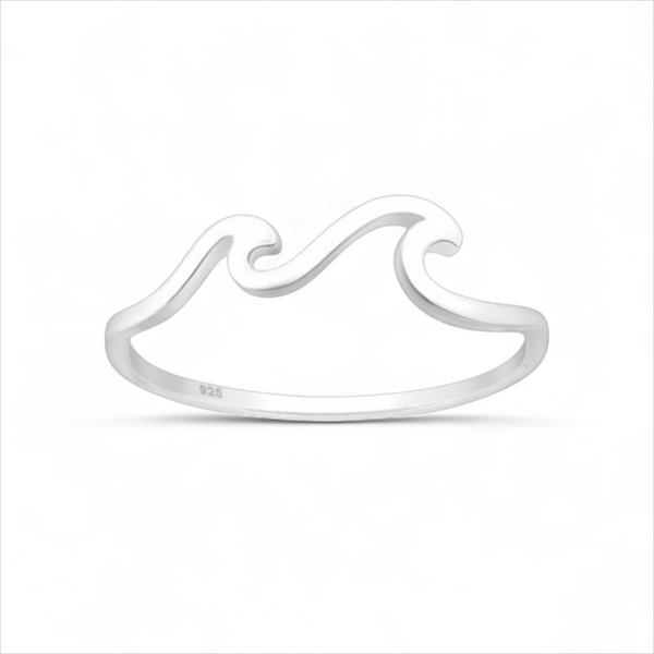 Sterling Silver Wave Ring