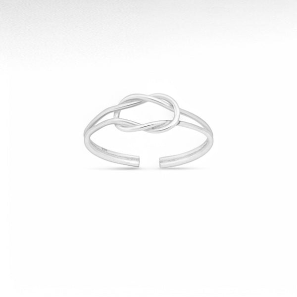 Sterling Silver Adjustable Knot Toe Ring
